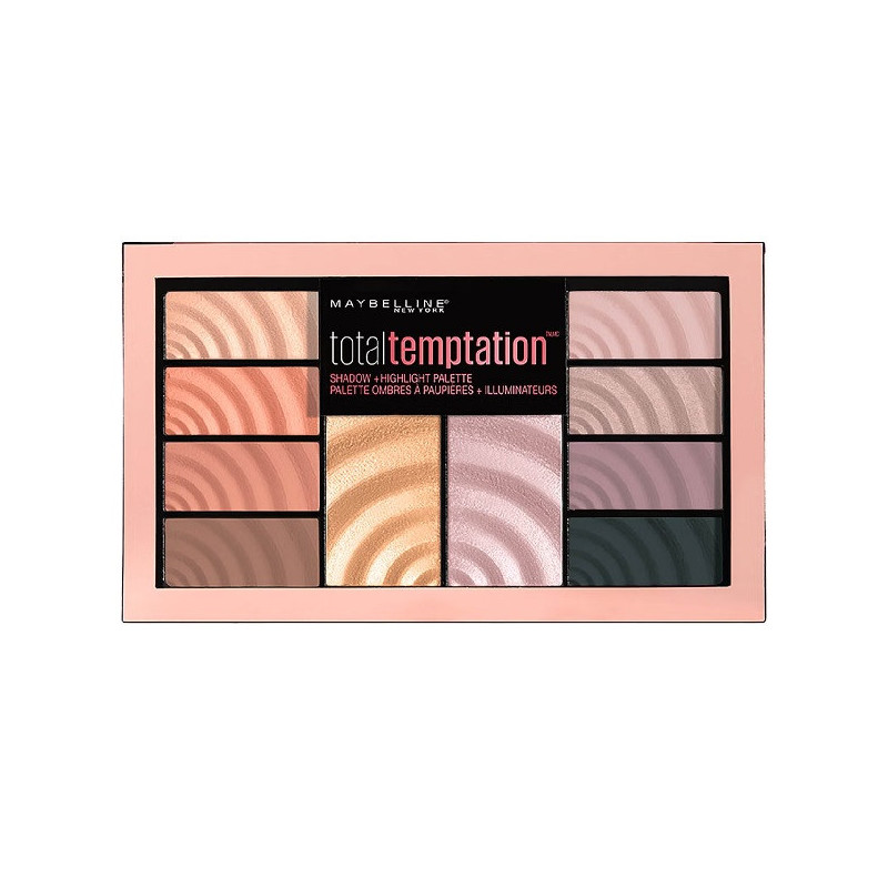 Palette Fards à Paupières Total Temptation Gemey Maybelline – 8 Fards & 2 Highlighters