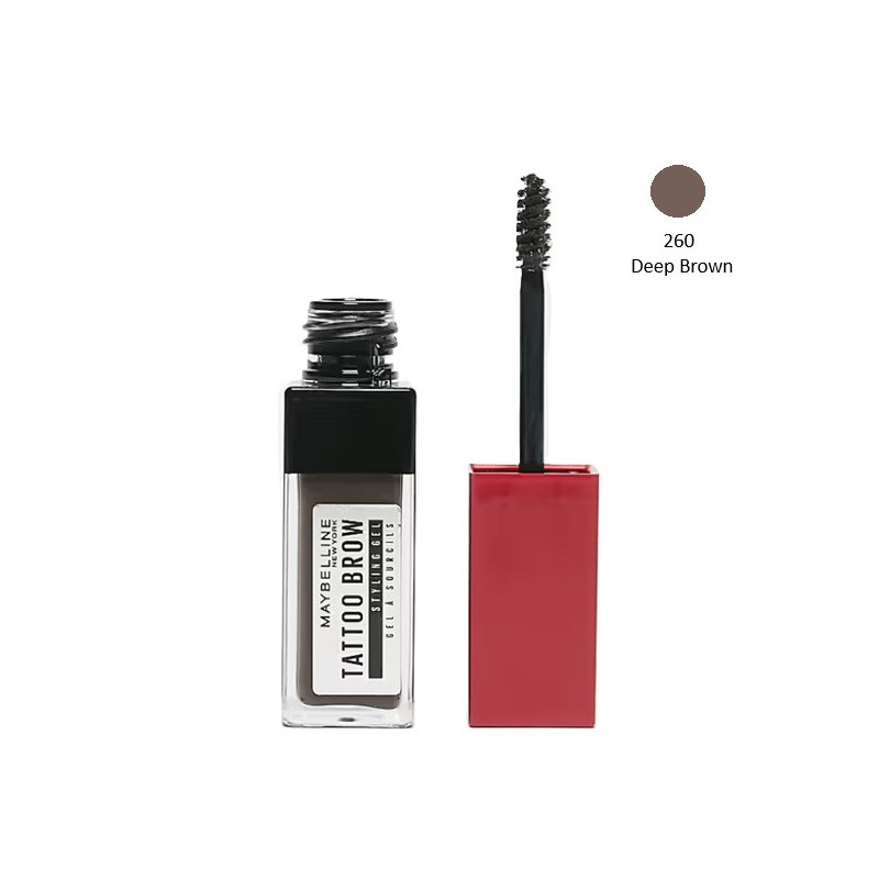Gel à Sourcils Tattoo Brow Styling Gel Gemey Maybelline – Longue Tenue 36 h