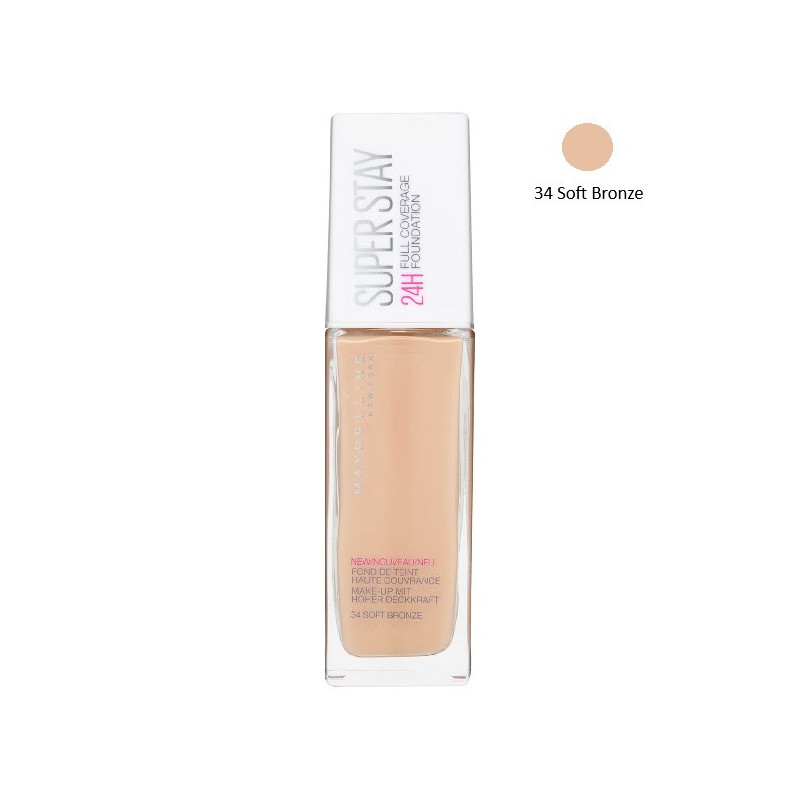 Fond de Teint Liquide SuperStay 24H Gemey Maybelline – Haute Couvrance
