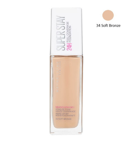 Fond de Teint Liquide SuperStay 24H Gemey Maybelline – Haute Couvrance