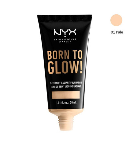 Fond de Teint Born To Glow NYX - Éclat Naturel 30 ml | Beauté Maquillage