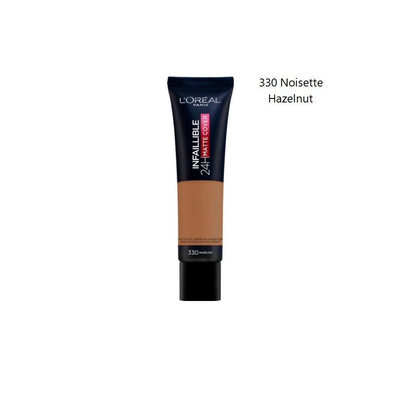 Fond de Teint Infaillible Matte Cover 24H L'Oréal Paris – Haute Couvrance Matifiante