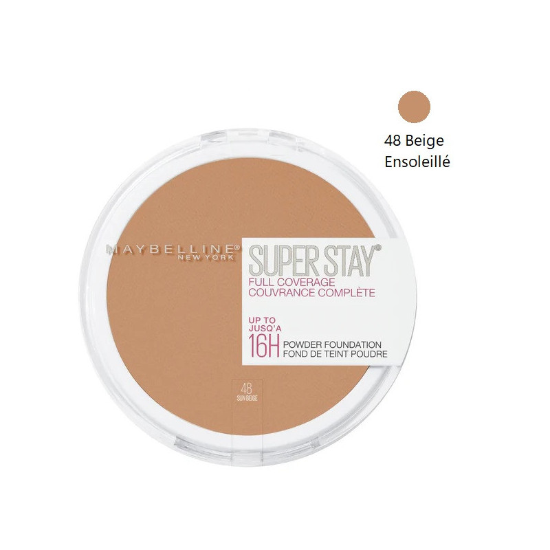 Poudre Compacte Superstay 16H Gemey Maybelline – Fini Mat Longue Tenue