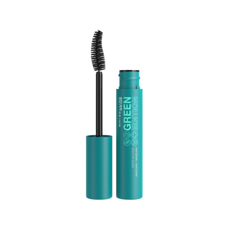 Mascara Mega Mousse Green Edition Maybelline – Volume Naturel & Regard Intense